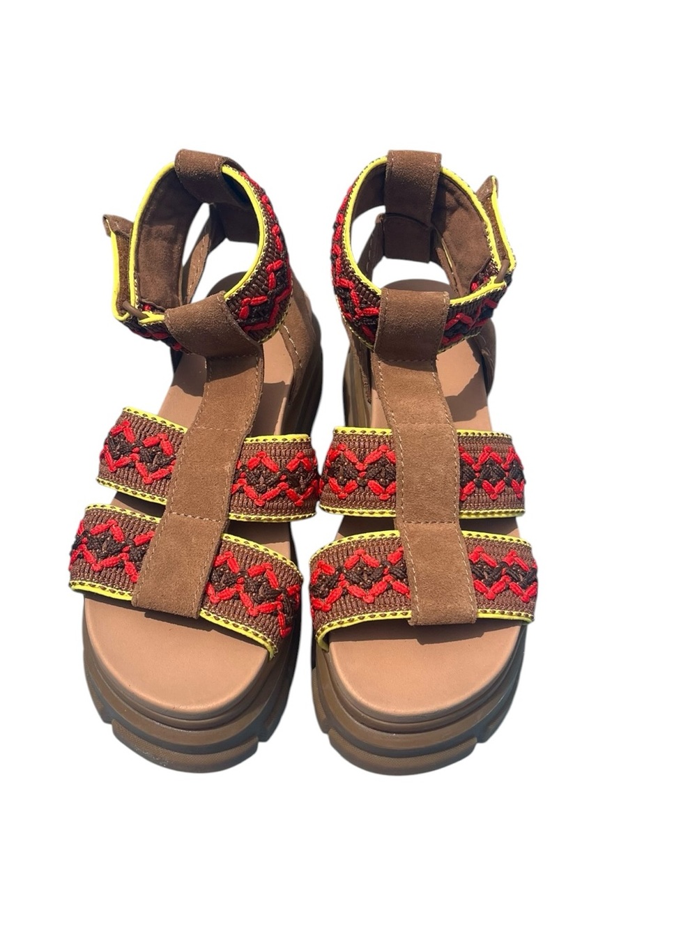 UGG Boho Brown Platform Sandals Size 8.5 Ugg Ashton Size 8.5 - Picture 6 of 16